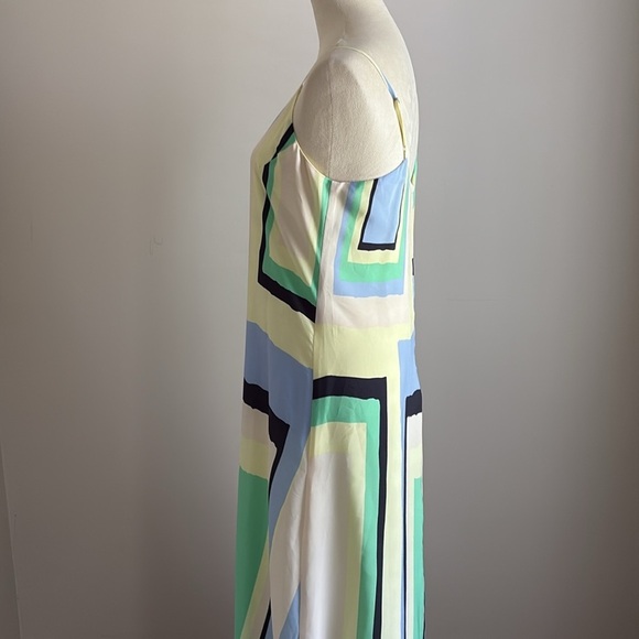 Anthropologie Maeve Color Block Geometric Maxi Dress Sleeveless Size Small - Picture 7 of 14